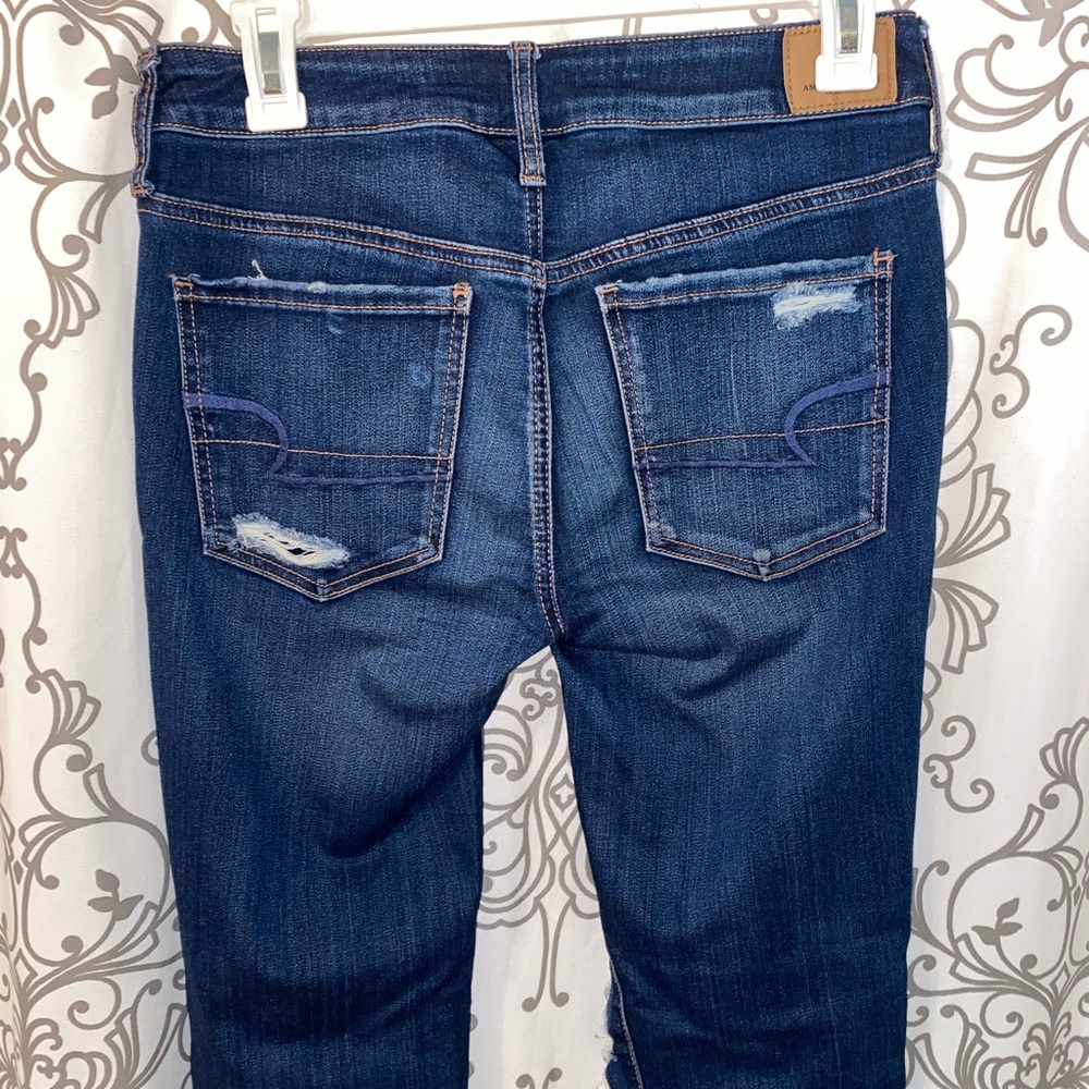 American Eagle Super Stretch X low rise regular distressed jeggings - Picture 4 of 4